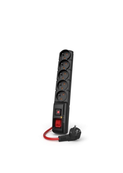 Listwa przeciwprzepięciowa Acar F5 POWER 5m czarna Listwa przeciwprzepięciowa Acar F5 POWER 5m czarna