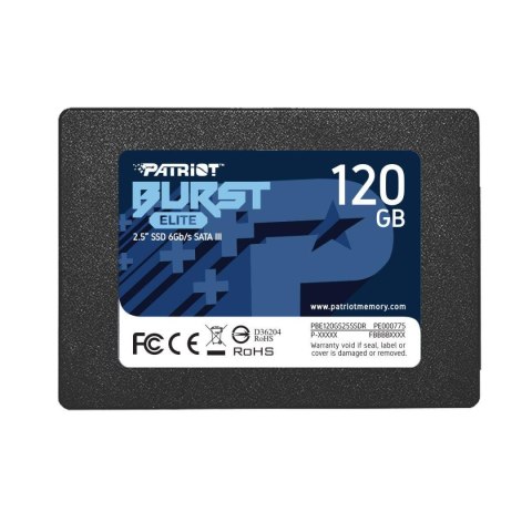 Dysk SSD Patriot Burst Elite 120GB SATA3 2,5" (450/320 MB/s) 7mm Dysk SSD Patriot Burst Elite 120GB SATA3 2,5" (450/320 MB/s) 7mm