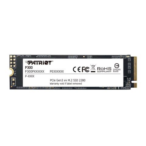 Dysk SSD Patriot P300 128GB M.2 2280 PCIe NVMe (1600/600 MB/s) Dysk SSD Patriot P300 128GB M.2 2280 PCIe NVMe (1600/600 MB/s)