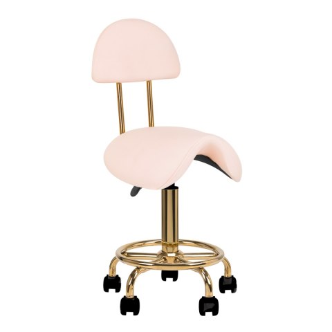 Taboret kosmetyczny 6001-G złoto - różowy 2 gat Taboret kosmetyczny 6001-G złoto - różowy 2 gat