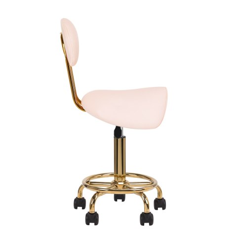Taboret kosmetyczny 6001-G złoto - różowy 2 gat Taboret kosmetyczny 6001-G złoto - różowy 2 gat