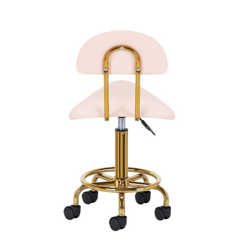 Taboret kosmetyczny 6001-G złoto - różowy 2 gat Taboret kosmetyczny 6001-G złoto - różowy 2 gat