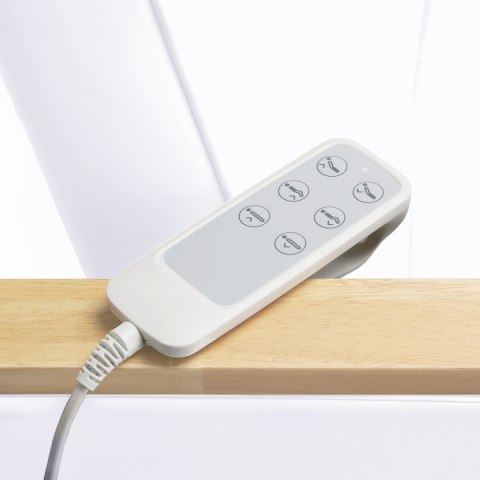 Fotel kosmetyczny elektryczny Sillon Lux 3 silniki zimna biel