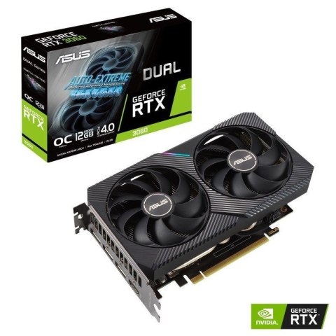 Karta VGA Asus GeForce RTX 3060 DUAL-RTX3060-O12G-V2 12GB GDDR6 192bit HDMI+3xDP PCIe4.0 Karta VGA Asus GeForce RTX 3060 DUAL-RTX3060-O12G-V2 12GB GDDR6 192bit HDMI+3xDP PCIe4.0