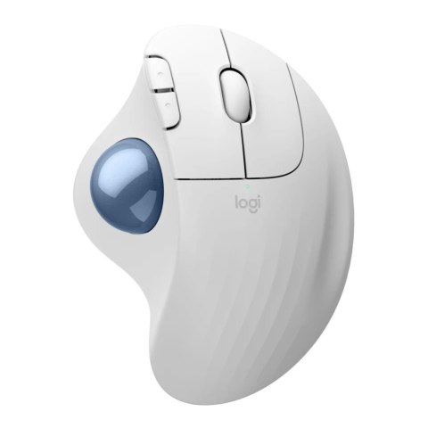 Mysz bezprzewodowa Logitech ERGO M575S optyczna Biała + niebieska kula Mysz bezprzewodowa Logitech ERGO M575S optyczna Biała + niebieska kula