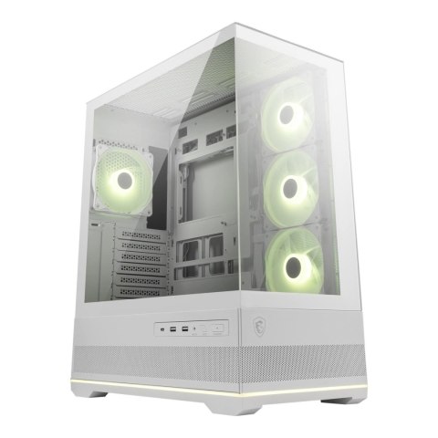 Obudowa MSI MAG PANO 110R PZ WHITE ATX Midi z oknem, bez zasilacza Obudowa MSI MAG PANO 110R PZ WHITE ATX Midi z oknem, bez zasilacza