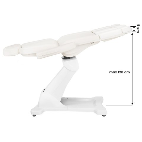 Fotel kosmetyczny elektr. Azzurro 869AS pedi obrotowy 5 siln. biały Fotel kosmetyczny elektr. Azzurro 869AS pedi obrotowy 5 siln. biały