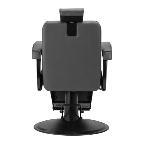 Hair System fotel barberski BM88066B szary czarna rama