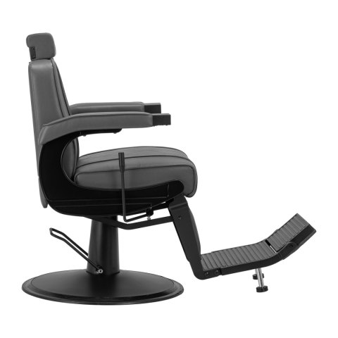 Hair System fotel barberski BM88066B szary czarna rama