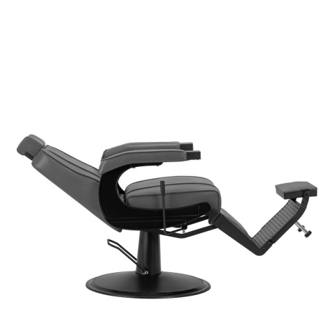 Hair System fotel barberski BM88066B szary czarna rama