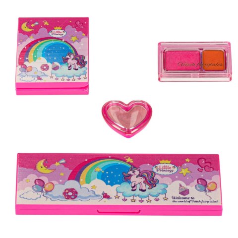 Kosmetyki do makijażu make up lakiery torebka spódniczka zestaw 22 elementy Kosmetyki do makijażu make up lakiery torebka spódniczka zestaw 22 elementy