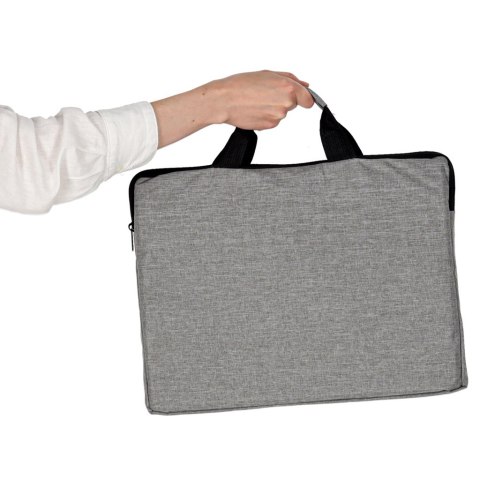 Torba na laptopa 15,6 cali etui pokrowiec teczka damska męska szara