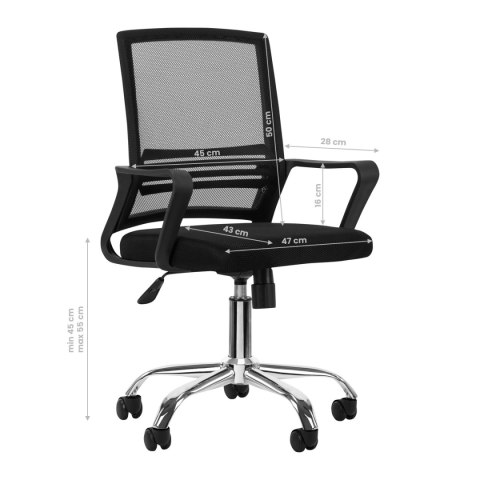 Fotel biurowy QS-03 czarny Fotel biurowy QS-03 czarny