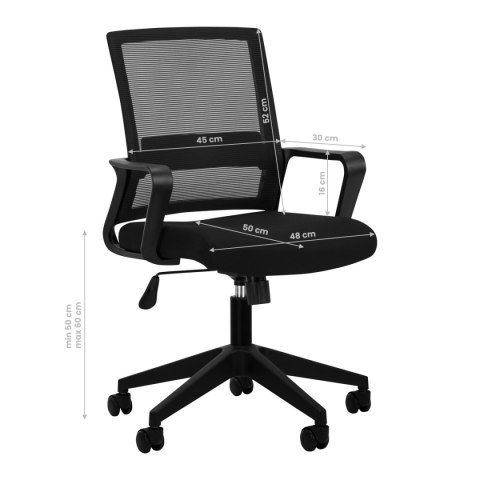 Fotel biurowy QS-11 czarny Fotel biurowy QS-11 czarny