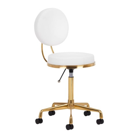 Taboret kosmetyczny H5 złoto biały Taboret kosmetyczny H5 złoto biały