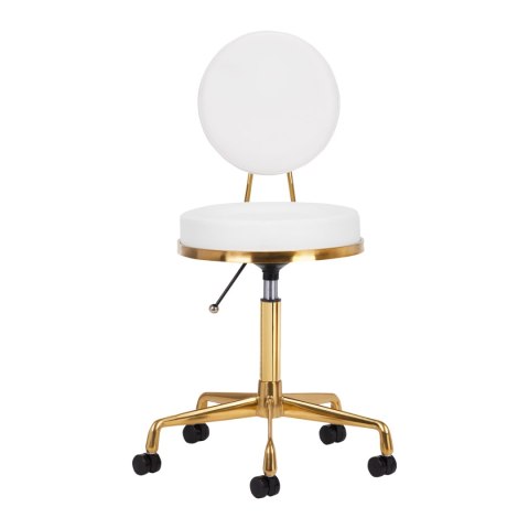 Taboret kosmetyczny H5 złoto biały Taboret kosmetyczny H5 złoto biały