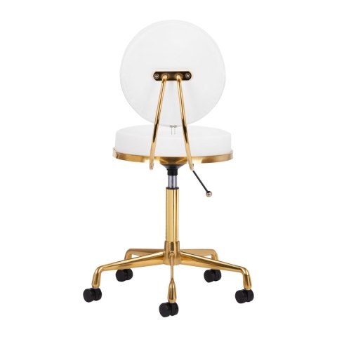 Taboret kosmetyczny H5 złoto biały Taboret kosmetyczny H5 złoto biały