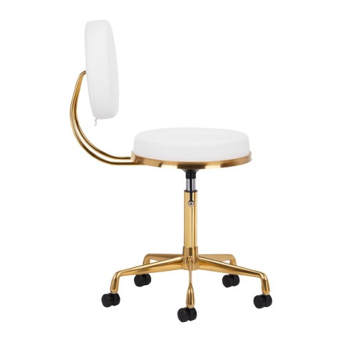 Taboret kosmetyczny H5 złoto biały Taboret kosmetyczny H5 złoto biały