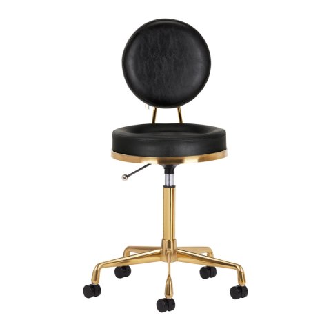 Taboret kosmetyczny H5 złoty czarny Taboret kosmetyczny H5 złoty czarny