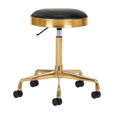 Taboret kosmetyczny H7 złoty czarny Taboret kosmetyczny H7 złoty czarny
