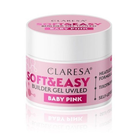 Claresa żel budujący Soft&Easy gel baby pink 45g Claresa żel budujący Soft&Easy gel baby pink 45g