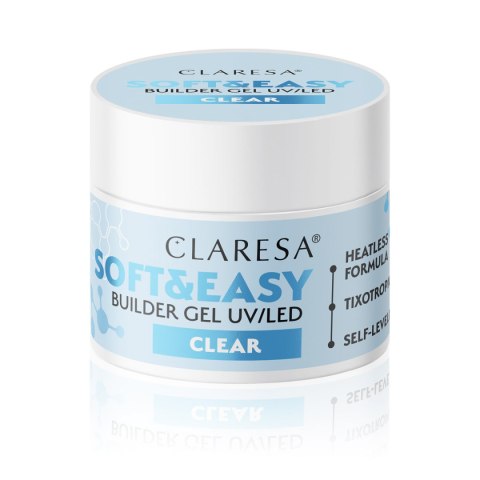 Claresa żel budujący Soft&Easy gel clear 45g Claresa żel budujący Soft&Easy gel clear 45g