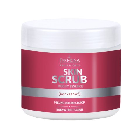 Farmona Skin scrub peony essence peeling do ciała i stóp piwonia 500 g Farmona Skin scrub peony essence peeling do ciała i stóp piwonia 500 g