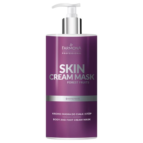 Farmona skin cream mask forest fruits kremo - maska do ciała i do stóp owoce leśne 500 ml Farmona skin cream mask forest fruits kremo - maska do ciała i do stóp owoce leśne 500 ml