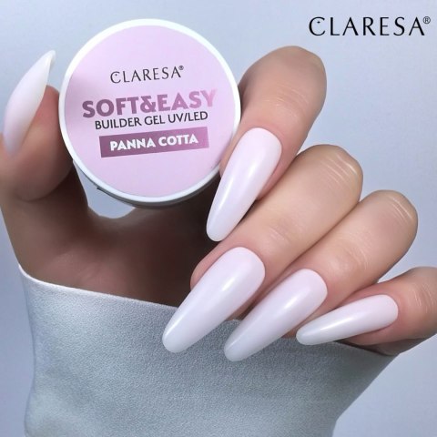 Claresa żel budujący Soft&Easy gel panna cotta 90g Claresa żel budujący Soft&Easy gel panna cotta 90g