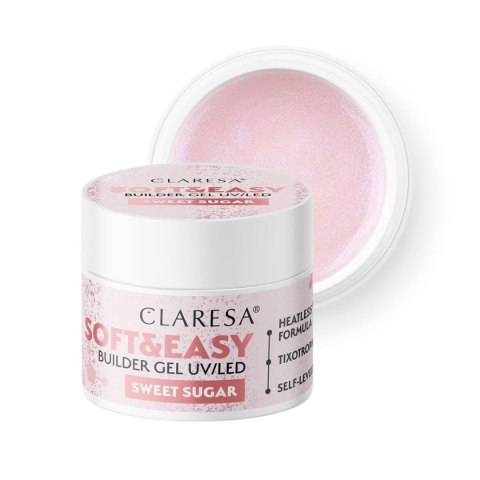 Claresa żel budujący Soft&Easy gel sweet sugar 45g Claresa żel budujący Soft&Easy gel sweet sugar 45g