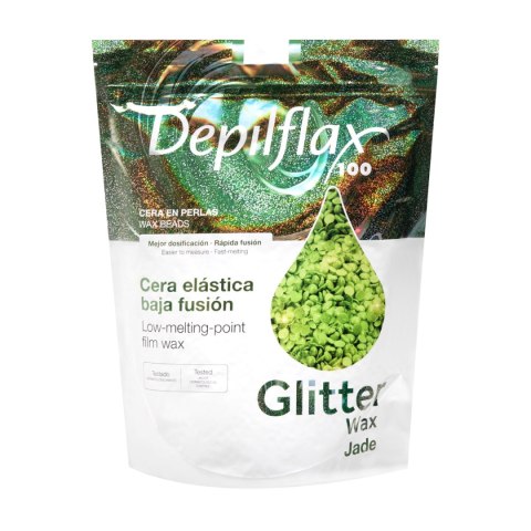 Depilflax 100 elastyczny wosk do depilacji o niskiej temperaturze topnienia perłowy Jade 1000 g Depilflax 100 elastyczny wosk do depilacji o niskiej temperaturze topnienia perłowy Jade 1000 g