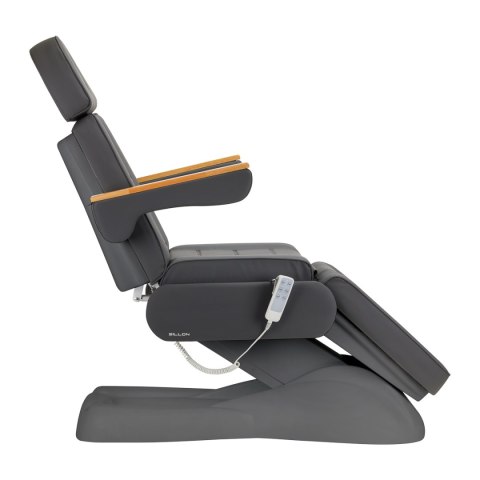 Fotel kosmetyczny elektryczny SILLON Lux 273b 3 silniki szary, szara podstawa Fotel kosmetyczny elektryczny SILLON Lux 273b 3 silniki szary, szara podstawa