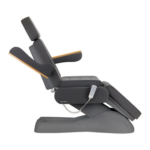 Fotel kosmetyczny elektryczny SILLON Lux 273b 3 silniki szary, szara podstawa Fotel kosmetyczny elektryczny SILLON Lux 273b 3 silniki szary, szara podstawa