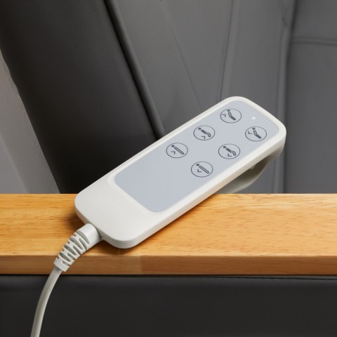 Fotel kosmetyczny elektryczny SILLON Lux 273b 3 silniki szary, szara podstawa Fotel kosmetyczny elektryczny SILLON Lux 273b 3 silniki szary, szara podstawa