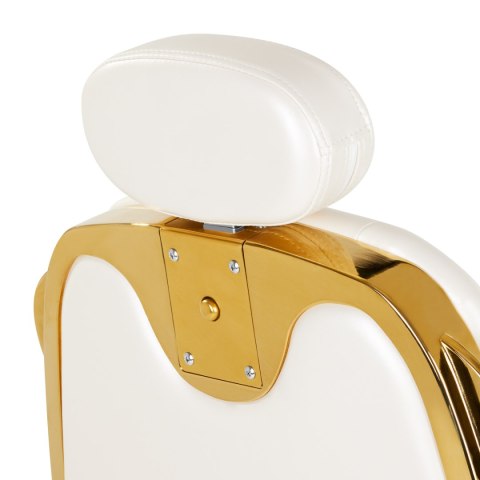 Gabbiano fotel barberski Francesco Gold biały Gabbiano fotel barberski Francesco Gold biały