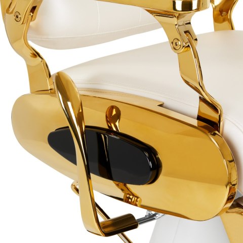 Gabbiano fotel barberski Francesco Gold biały Gabbiano fotel barberski Francesco Gold biały