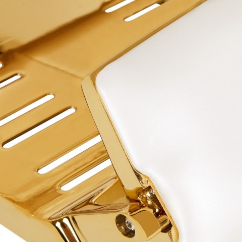 Gabbiano fotel barberski Francesco Gold biały Gabbiano fotel barberski Francesco Gold biały