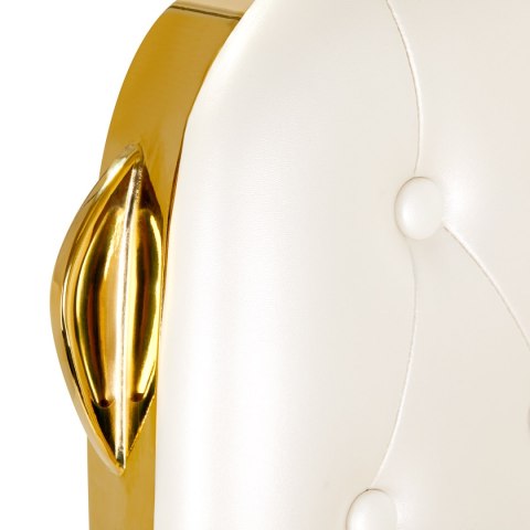 Gabbiano fotel barberski Francesco Gold biały Gabbiano fotel barberski Francesco Gold biały