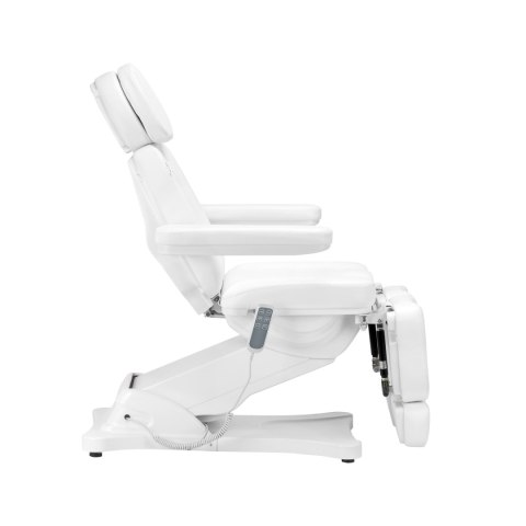 Elektryczny fotel kosmetyczny SILLON CLASSIC 3 silniki z kołyską pedi biały Elektryczny fotel kosmetyczny SILLON CLASSIC 3 silniki z kołyską pedi biały