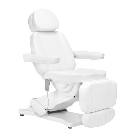 Elektryczny fotel kosmetyczny SILLON CLASSIC 4 silniki z kołyską biały Elektryczny fotel kosmetyczny SILLON CLASSIC 4 silniki z kołyską biały