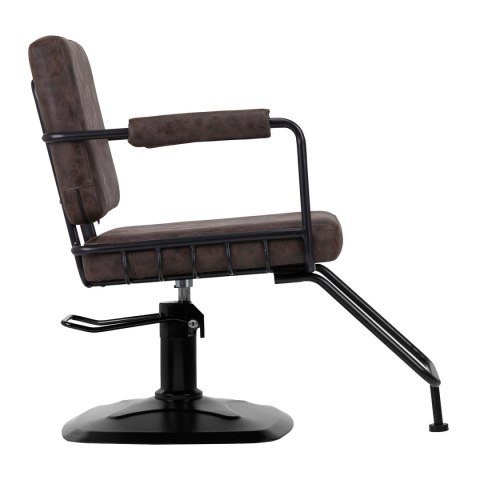 Gabbiano fotel fryzjerski Katania Loft Old Leather ciemny brąz Gabbiano fotel fryzjerski Katania Loft Old Leather ciemny brąz