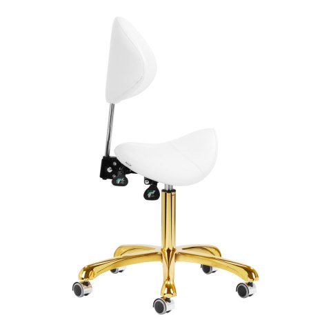 Taboret kosmetyczny 1004 Giovanni złoto biały Taboret kosmetyczny 1004 Giovanni złoto biały