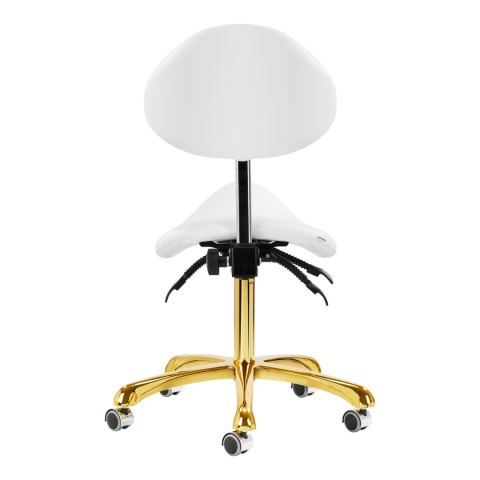 Taboret kosmetyczny 1004 Giovanni złoto biały Taboret kosmetyczny 1004 Giovanni złoto biały