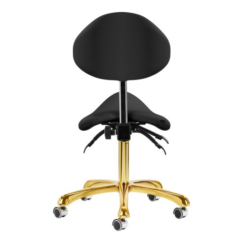 Taboret kosmetyczny 1004 Giovanni złoto czarny Taboret kosmetyczny 1004 Giovanni złoto czarny